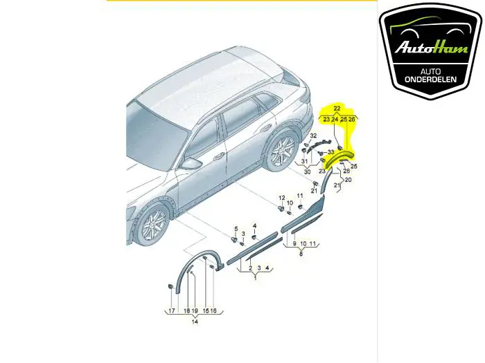 Wielrand achter Audi E-Tron