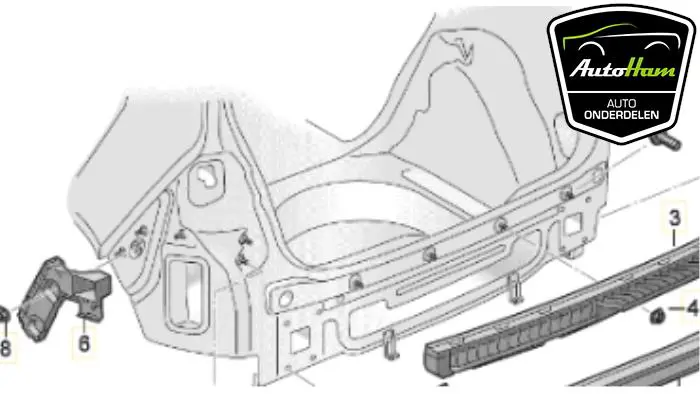 Achterkant (compleet) Volkswagen Golf