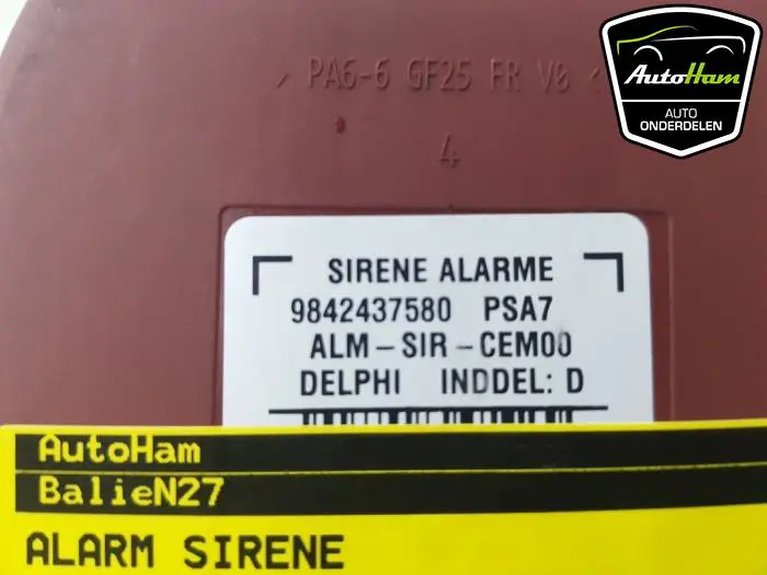 Alarm sirene Opel Astra