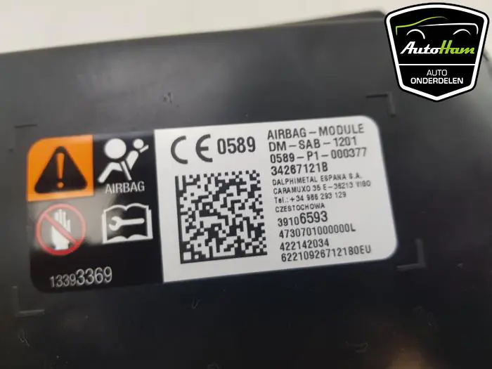 Airbag stoel (zitplaats) Opel Crossland X