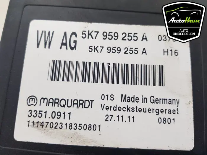 Cabriokap computer Volkswagen Golf