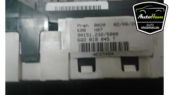Kachel Bedieningspaneel Volkswagen Fox