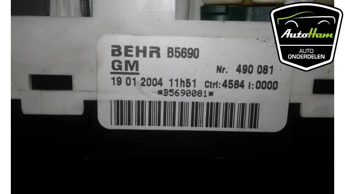 Kachel Bedieningspaneel Opel Zafira